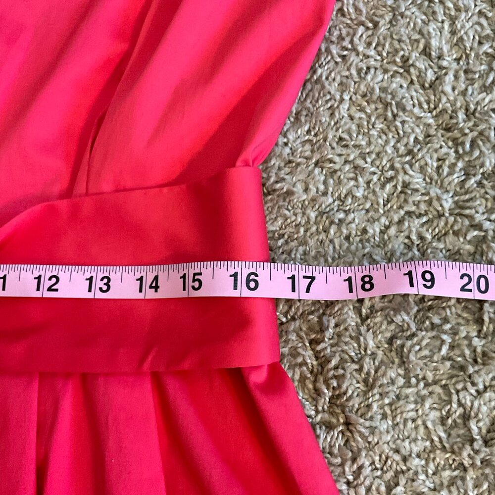 NWT Kate Spade ♠️ Sawyer Sleeveless V-Neck Pleated Fit & Flare Dress, Pink, 12 - Picture 11 of 14